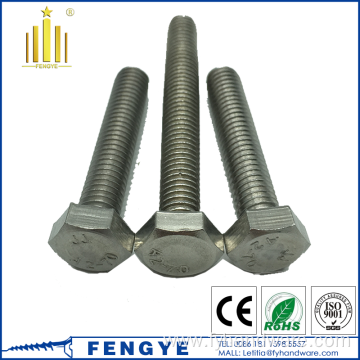 Astm A307 Stainless Steel Hex Bolts for Cars